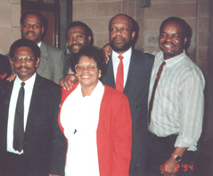 Neville Blackett, Oscar Lashly, Tony Sandiford, Steve Payne, Orville Simpson, Pam Roach